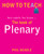 The Book of Plenary (here endeth the lesson...) by Phil Beadle, 9781781350539
