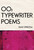 OO (Typewriter Poems) by Dani Spinosa, 9781988784472