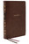 NKJV, Reference Bible, Classic Verse-by-Verse, Center-Column, Leathersoft, Brown, Red Letter, Thumb Indexed, Comfort Print by Thomas Nelson, 9780785229674