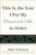 This is the Year I Put My Financial Life in Order by John Schwartz, 9780399576812