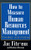 How to Measure Human Resource Management by Jac Fitz-enz, 9780071369985
