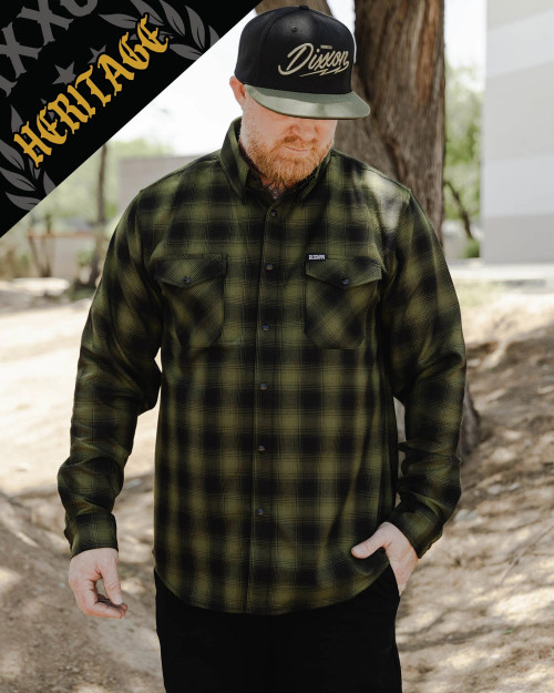 DX-FL0748M-M DIXXON LONE WOLF HERITAGE FLANNEL SHIRT- MEDIUM