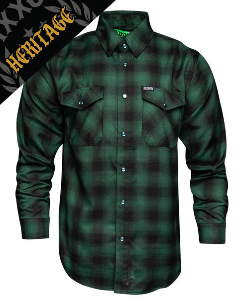DX-FL0744M-XL DIXXON EVERGREEN HERITAGE FLANNEL SHIRT- XTRA LARGE