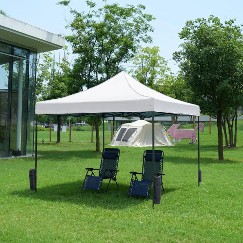 10x10 FT Slant Leg Pop Up Canopy Tent with Carry Bag – Easy Outdoor Shelter | JCEE Shop