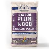 100% Pure Plum Wood Barbecue Pellets – 20 lbs