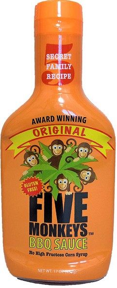 Original Five Monkeys BBQ Sauce.