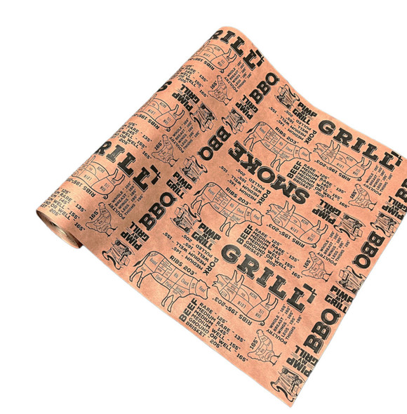 Choice 24'' x 700' 40# Pink / Peach Butcher Paper Roll