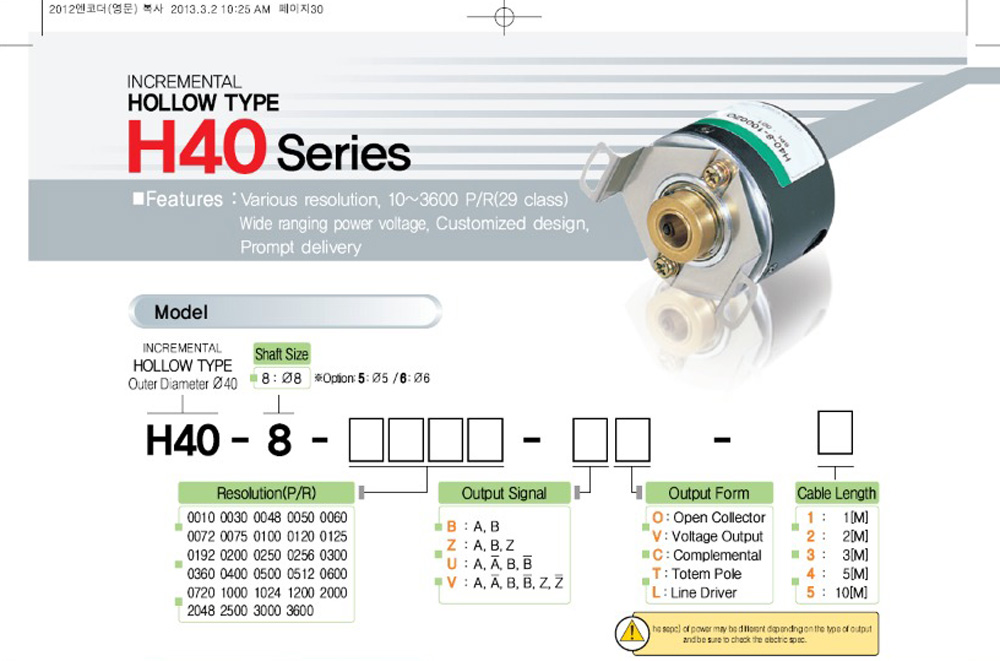 LS Mecapion encoder replacement rotary encoder H40-6-3600VL - DMX