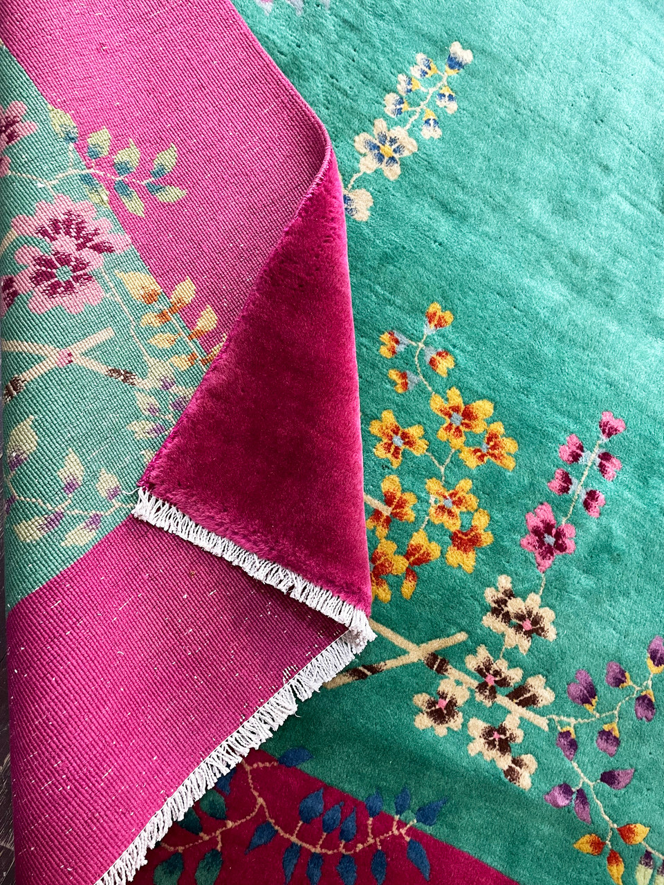 Antique Art Deco Chinese Carpet, c-1920's, 8'8
