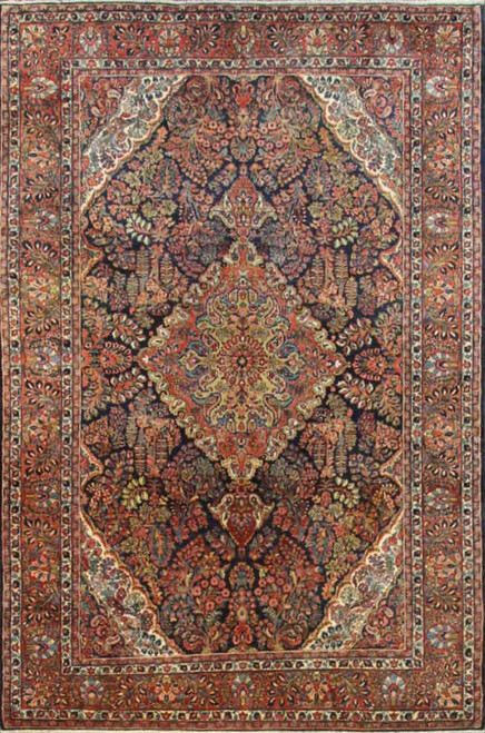 Antique Persian Mohajeran Sarouk, Blue