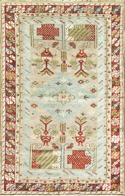 Antique Ghiordes Prayer Rug