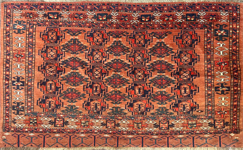 Antique Ersari Turkoman Rug  3'0" x 4'9"