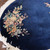 Vintage/Antique Art Deco Chinese Round Rug, Perfect Blue