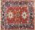 Antique Persian Karaja/ Heriz Rug, Amazing Color 4' x 4'6"