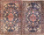 Pair of Antique Persian Feraghan Sarouk Rugs, Unusual 4'3" x 7', c-1880