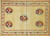 Antique Turkish Oushak Rug with Floral Bouquet Medallions, Circa 1900–1920