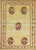 Antique Turkish Oushak Rug with Floral Bouquet Medallions, Circa 1900–1920