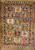 Antique Persian Qashqai Garden Rug 4' x 6'