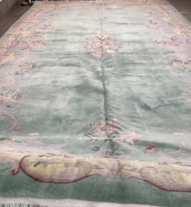 Vintage/Antique Art Deco Chinese Oriental Carpet, Over Size 11'8 x