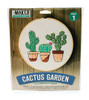 Leisure Arts Kit Make In A Weekend Embroidery 6" Cactus Garden