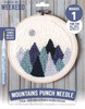 Leisure Arts Kit Make In A Weekend Punch Needle 8" Mountains