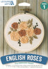 Leisure Arts Kit Embroidery 4" English Roses