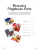 Leisure Arts Portable Playhouse Sets Plastic Canvas Book