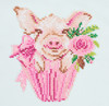 Diamond Art Kit 8"x 8" Beginner Pig