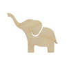 Essentials By Leisure Arts Wood Shape Flat Elephant 24pc