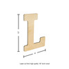 Essentials By Leisure Arts Wood Letter 13" Birch L