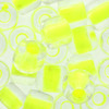 Essentials By Leisure Arts Bead Preciosa Rola 6.2mm Translucent Crystal Neon Yellow 10gm