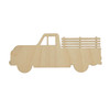 Essentials By Leisure Arts Wood Shape Flat Truck 24pc