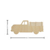 Essentials By Leisure Arts Wood Shape Flat Truck 24pc