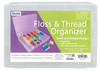 Essentials By Leisure Arts Floss Organizer 17 Compartments 50 Bobbins