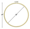 Essentials By Leisure Arts Wood Embroidery Hoop 8" Bamboo