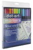 Leisure Arts Dot Art Marker 12pc Rainbow