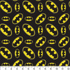 Camelot Cotton Fabrics DC Comics Precut Yard Batman Logo Toss 4pc
