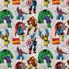 Camelot Cotton Fabrics Marvel Precut Yard Superimposed Characters 4pc