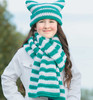 Leisure Arts Beginner Friendly Crochet Sassy But Sweet Hat & Scarf ePattern