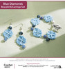 Leisure Arts Jewelry To Crochet Blue Diamonds Set ePattern
