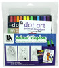 Leisure Arts Dot Art Mini Coloring Book 5"x 7" Animal With Markers 13pc