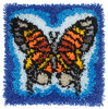 Leisure Arts Latch Hook Kit 14" Butterfly