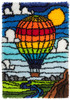 Leisure Arts Latch Hook Kit 24"x 36" Hot Air Balloon