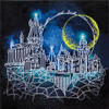 Camelot Dots Diamond Painting Kit Advanced Harry Potter Moon Over Hogwarts