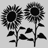PA Essentials Stencil 6"x 6" Sunflowers