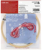 Leisure Arts Kit Embroidery 6" Merry Christmas
