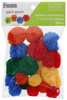 Essentials By Leisure Arts Pom Pom Assorted Sizes Yarn Primary 20pc