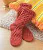 Leisure Arts Cozy Socks Crochet Pattern