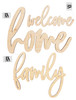 Leisure Arts Wood Word Large Set 12" Family, Home & Welcome