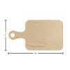 Good Wood By Leisure Arts Set Cutting Board Rectangle With Handle & Rectangle